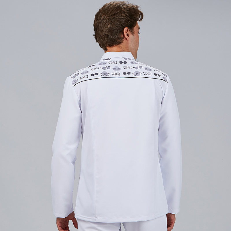 Blusa hombre cuello mao m/l jacob microfibra estampado gafas