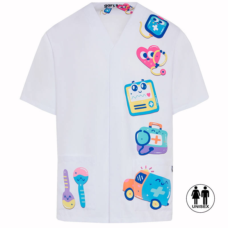 Blusa Unisex Stickers - Estampado Moderno Microfib...