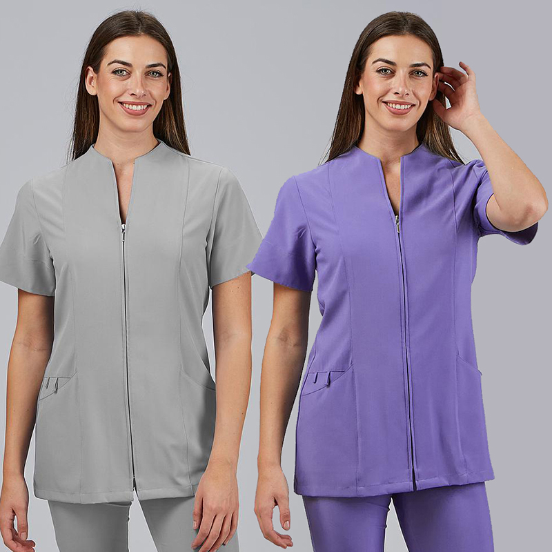 Blusa abierta mujer cuello mao m/c yanira microfibra