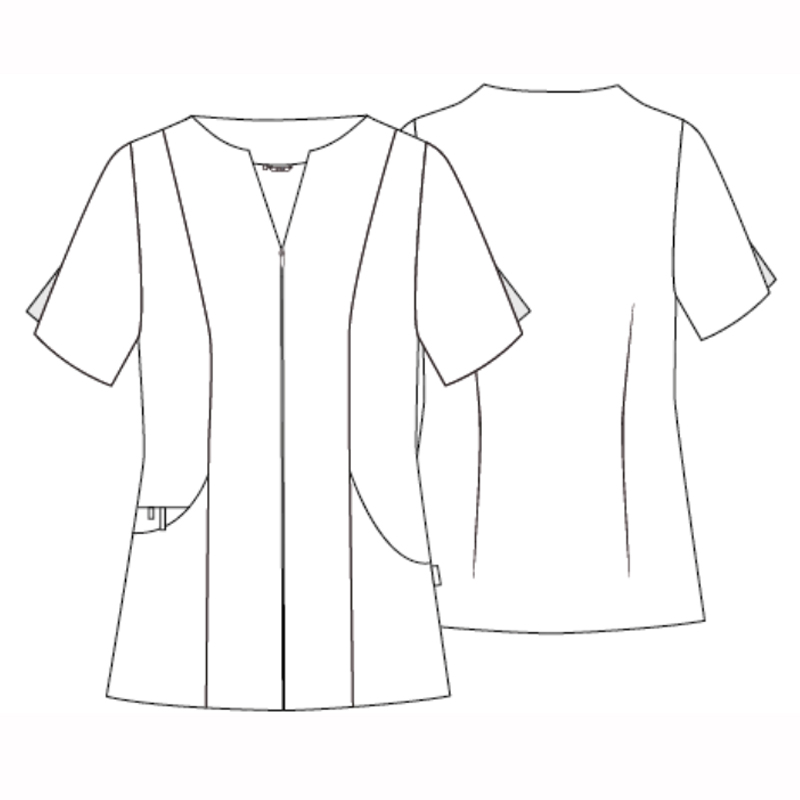 Blusa abierta mujer cuello mao m/c yanira microfibra