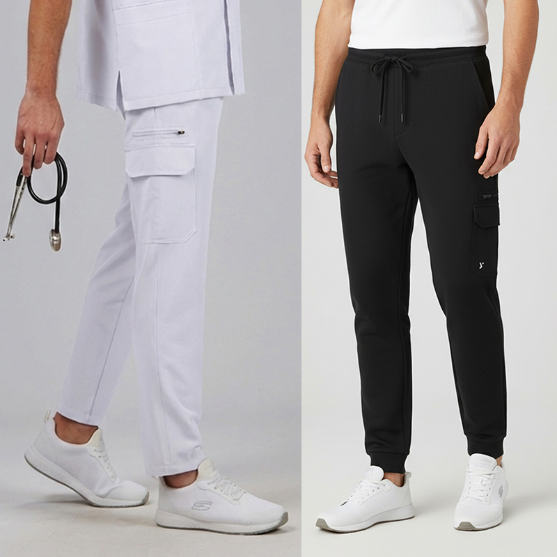 Pantalón unisex cargo cintura ajustable tejido ir...