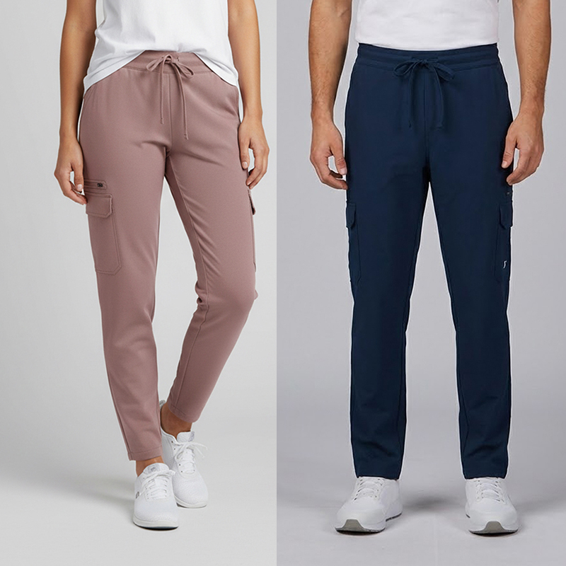 Pantalón unisex cargo cintura ajustable tejido iris