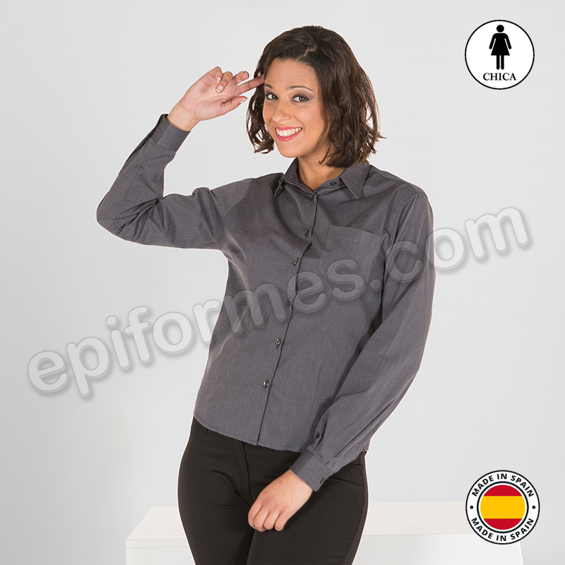 Camisa de mujer  modelo Luca Gris