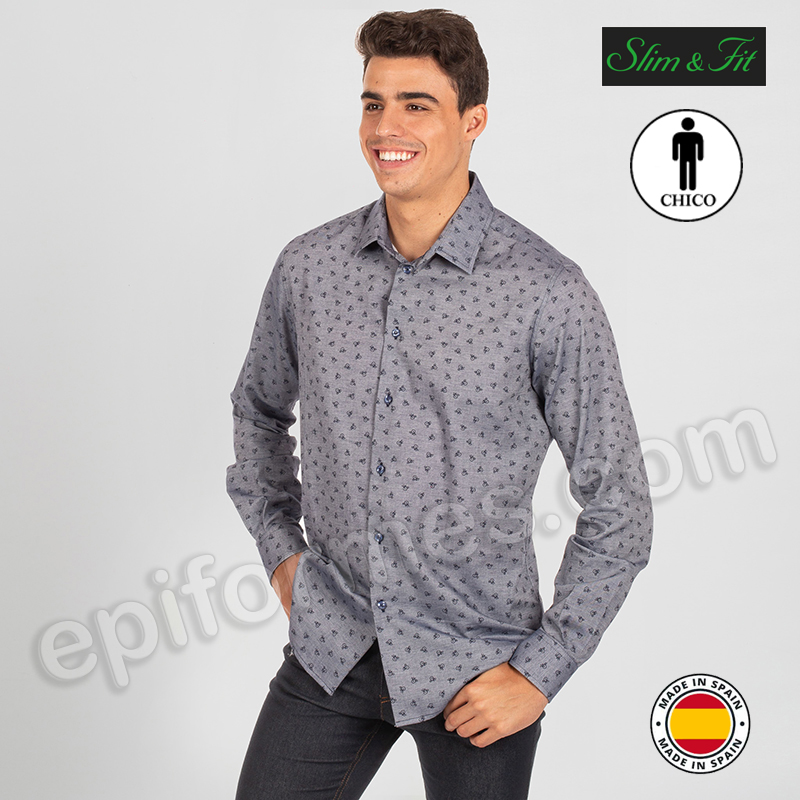 Camisa Slim fit estampado bicicletas