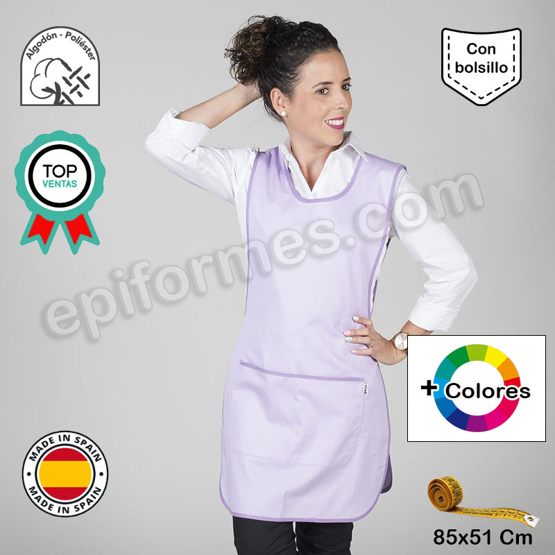 Casulla delantal por delante y detrás 33 colores