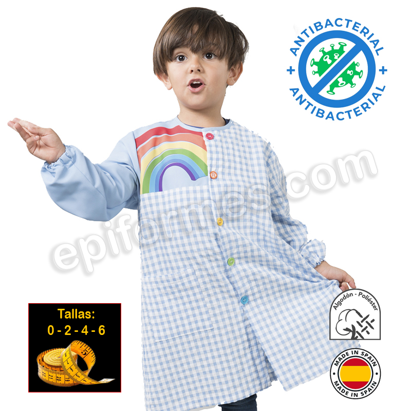 Babi infantil  antibacteriano, arcoíris