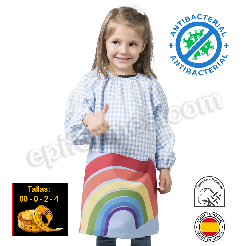 Babi infantil  antibacteriano, arcoíris