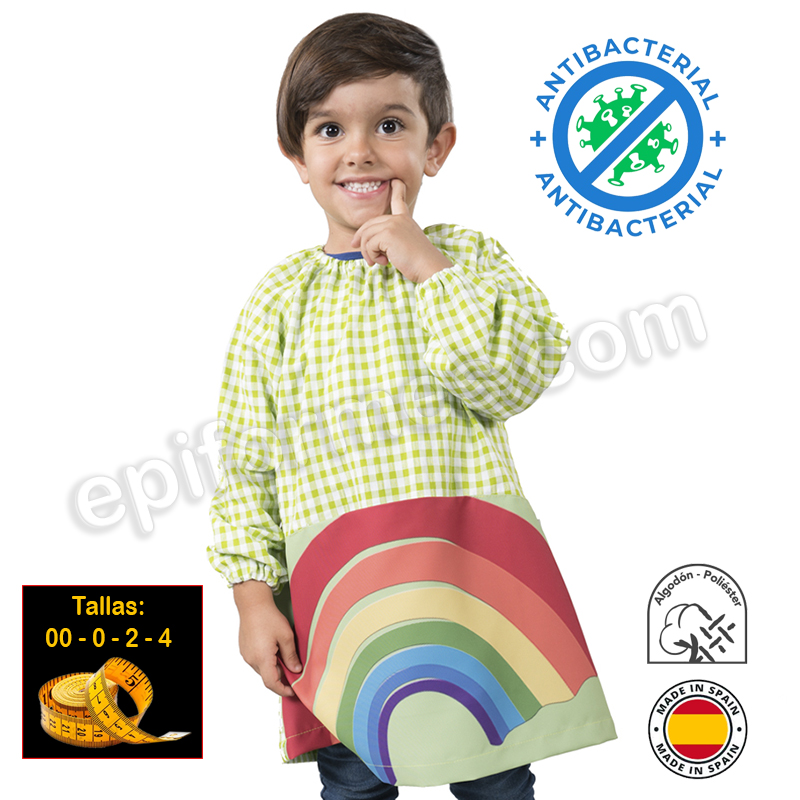 Babi infantil  antibacteriano, arcoíris