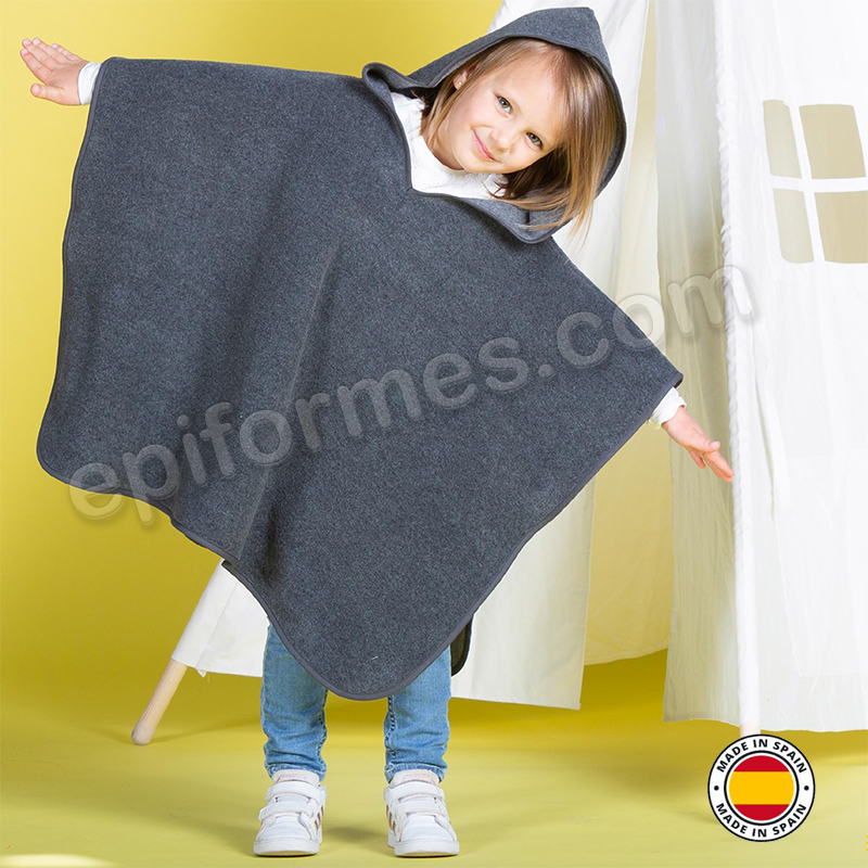 Poncho polar, infantil colegio