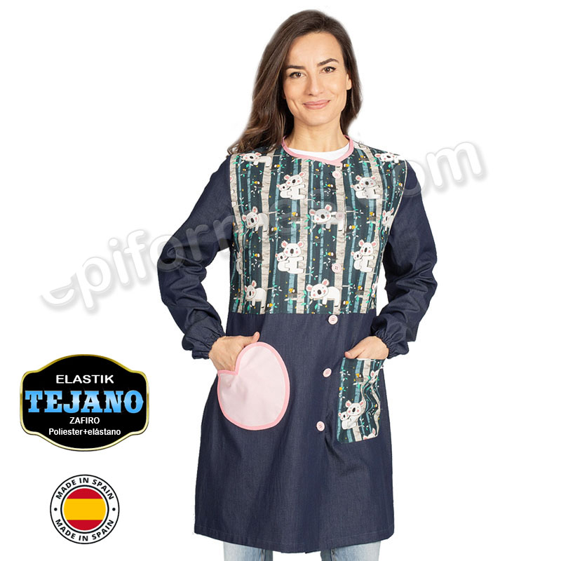 Bata maestra  tejana elástica koala