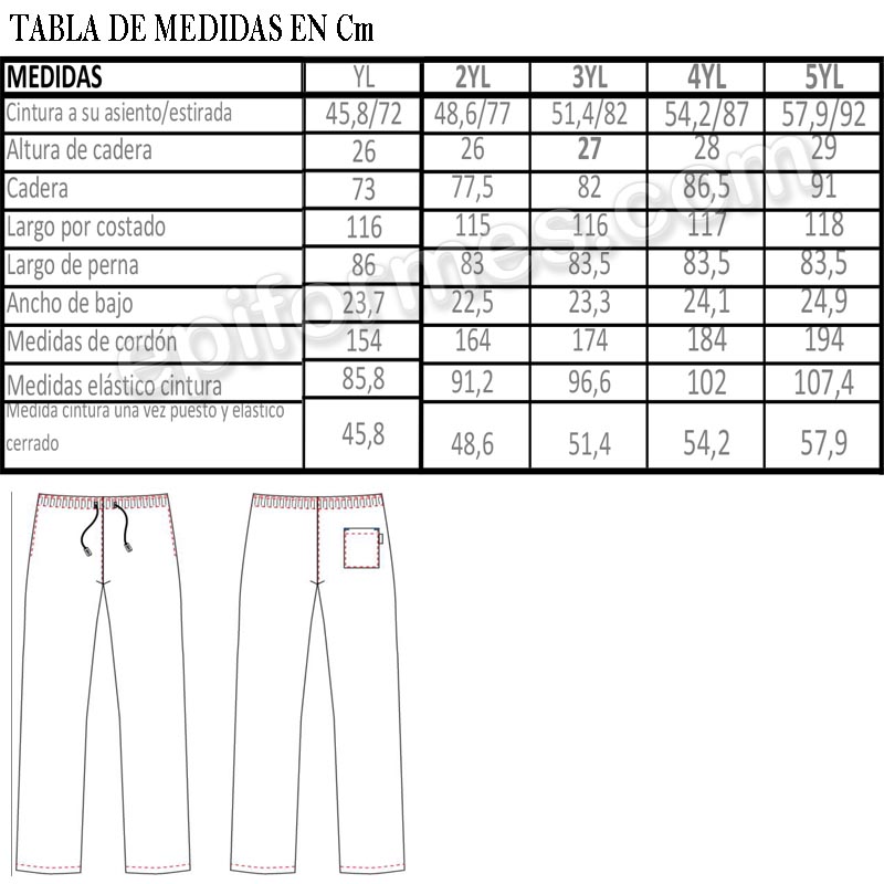 Pantalón  MICROFIBRA frambuesa talla especial