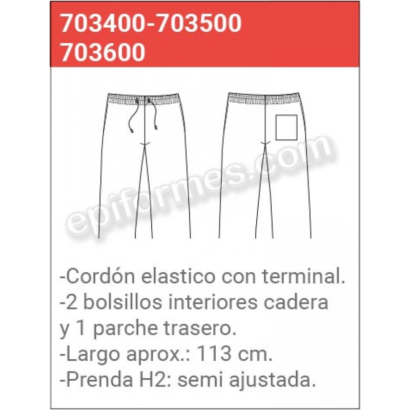 Pantalón Cocinero ecológico-reciclado