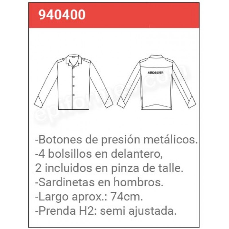 Chaqueta cocinero botones