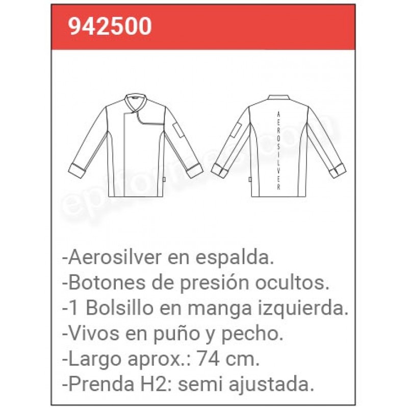 Chaqueta cocinero ecológica