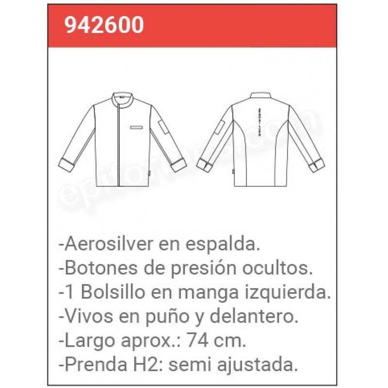 Chaqueta cocina unisex ecológica