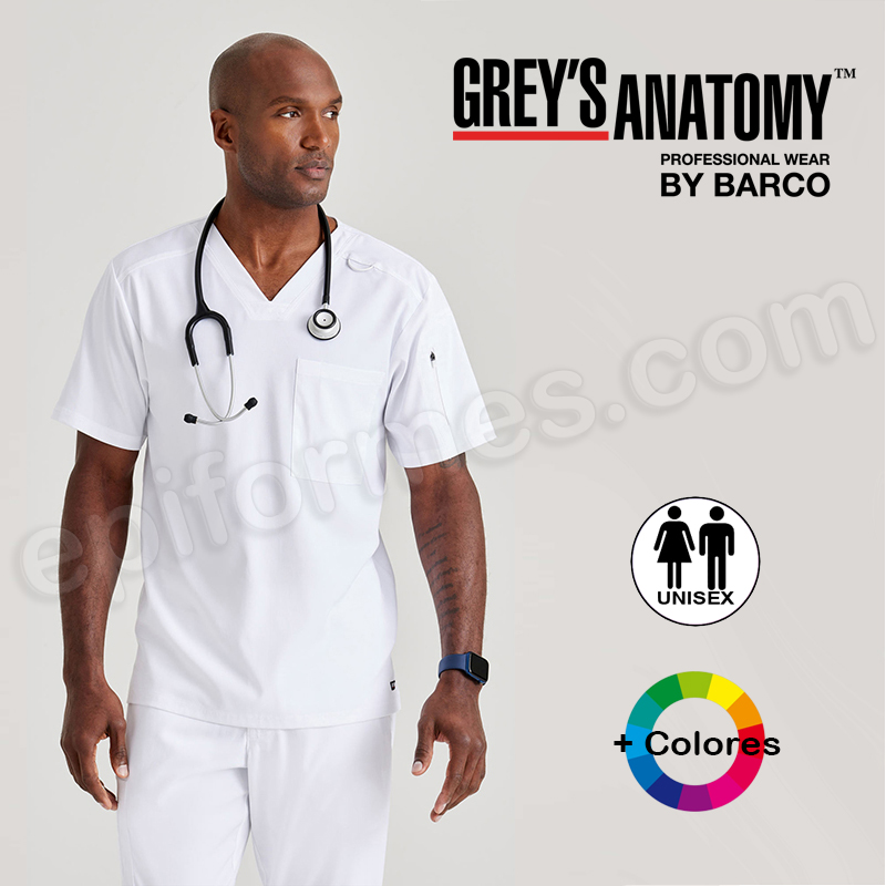 Casaca Sanitaria unisex Murphy top, grey´s Anatom...