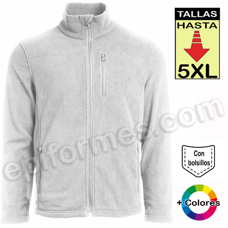 Polar básico unisex en 5 colores, hasta la 5XL