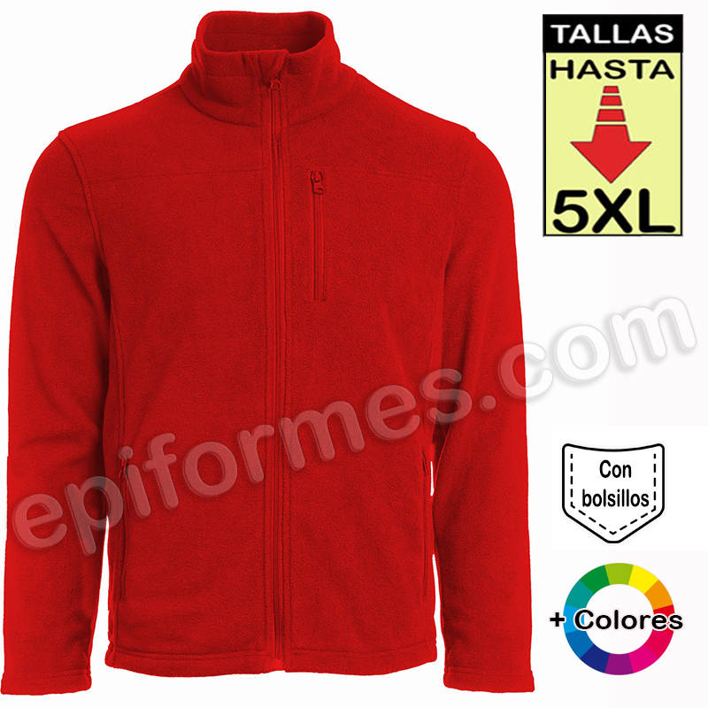 Polar básico unisex en 5 colores, hasta la 5XL