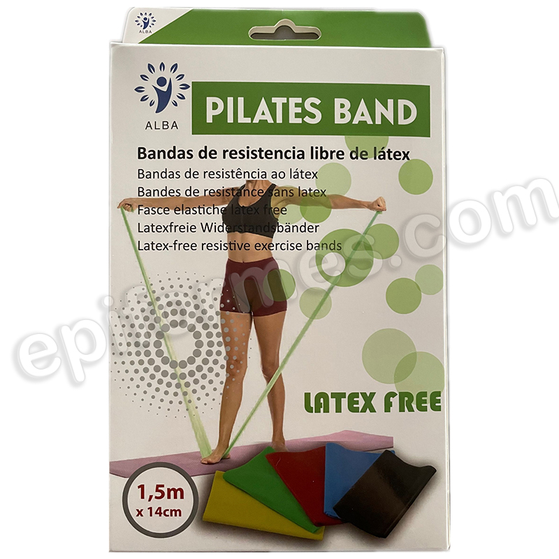 20 Bandas de ejercicio (Pilates) sin látex.