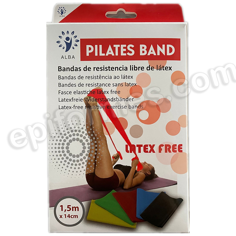 20 Bandas de ejercicio (Pilates) sin látex.