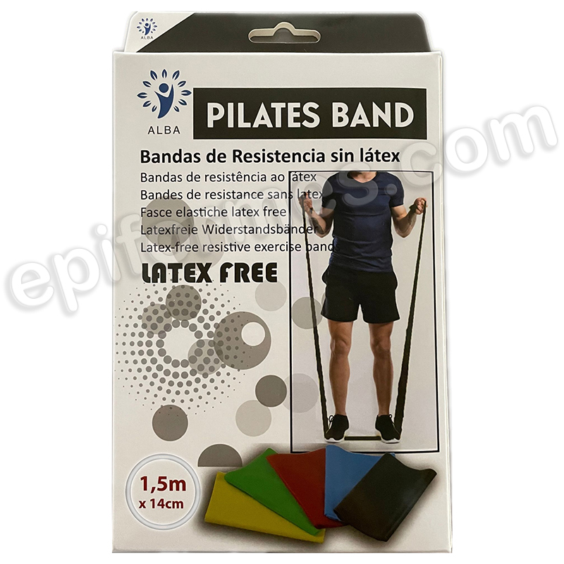 20 Bandas de ejercicio (Pilates) sin látex.