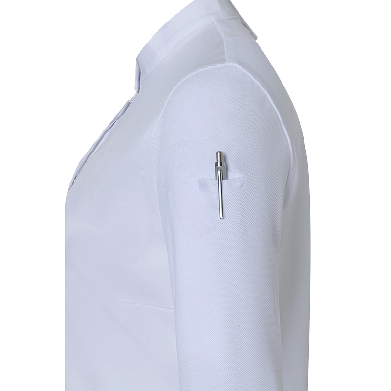 Chaqueta chef mujer, diamond blanca