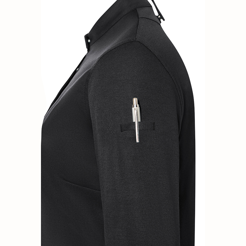 Chaqueta, chef mujer, diamond negra