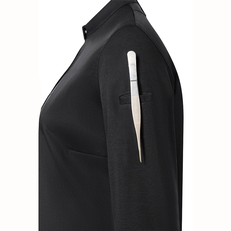 Chaqueta, chef mujer, diamond negra