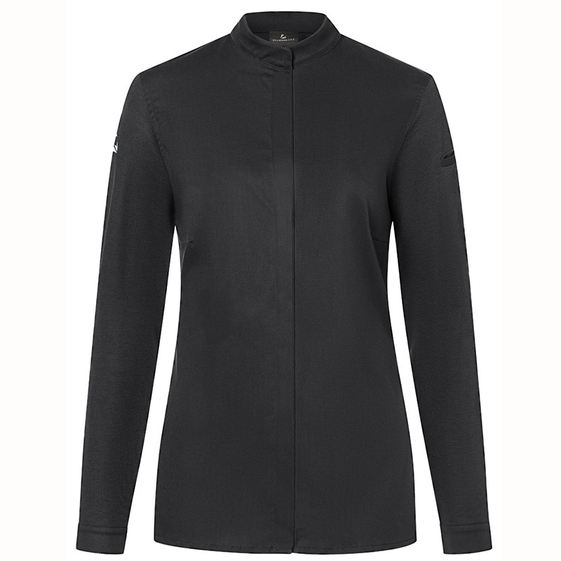 Chaqueta, chef mujer, diamond negra