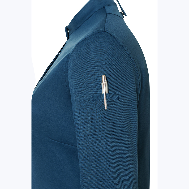 Chaqueta chef,mujer, diamond azul acero