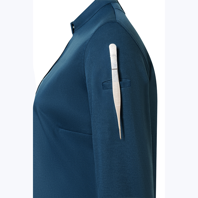 Chaqueta chef,mujer, diamond azul acero