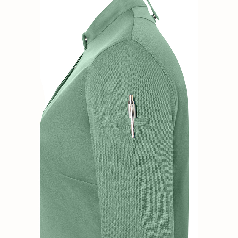 Chaqueta chef mujer, diamond Verde pastel