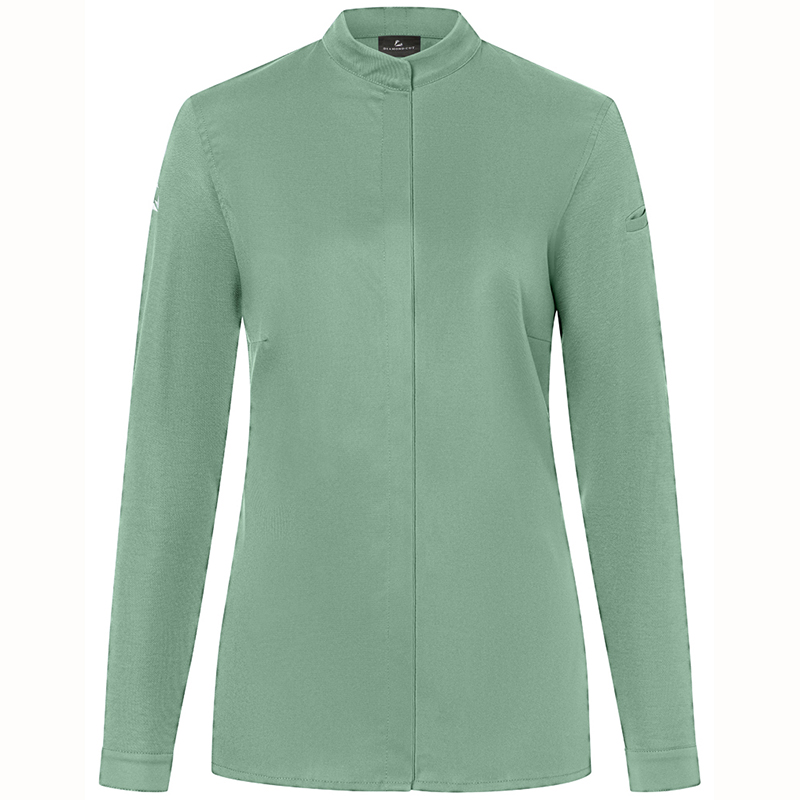 Chaqueta chef mujer, diamond Verde pastel