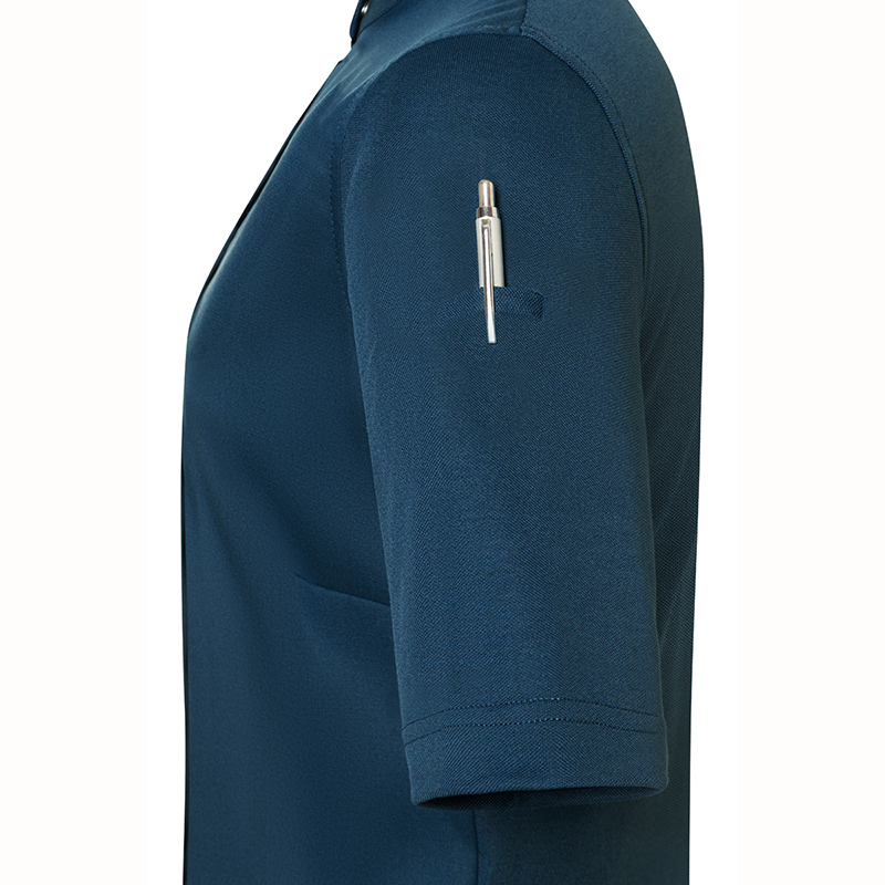 Chaqueta de cocinera diamond Azul acero