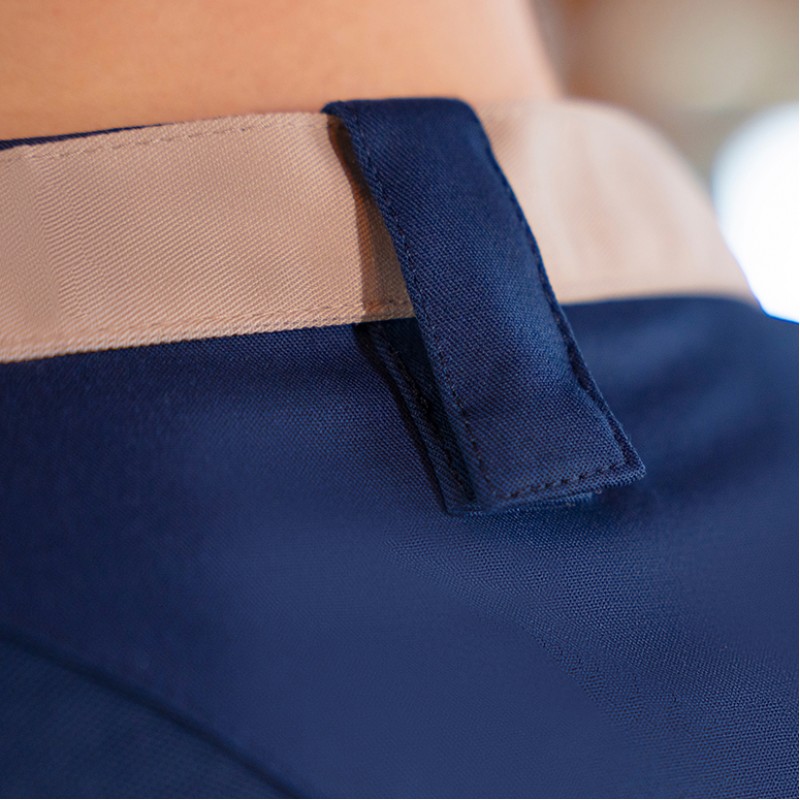 Chaqueta de cocinera diamond Azul acero