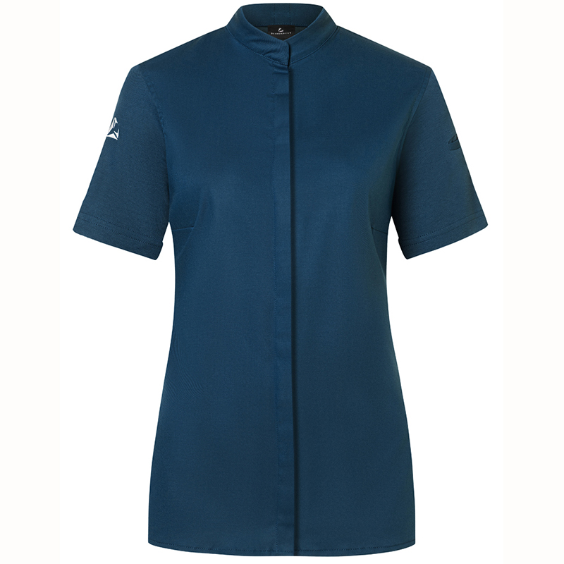 Chaqueta de cocinera diamond Azul acero