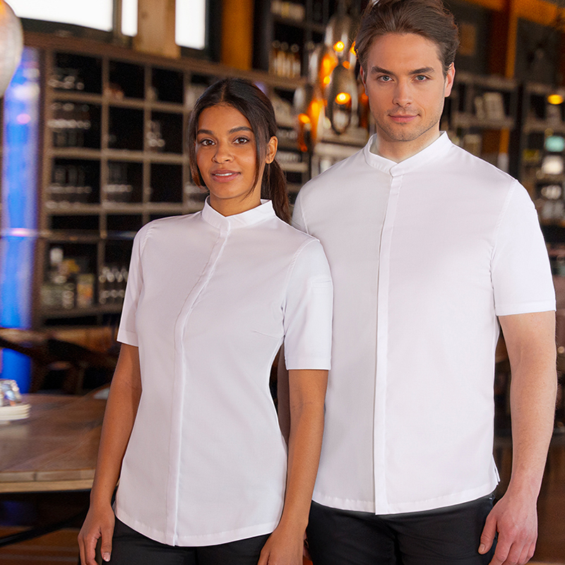 Chaqueta de cocinera diamond blanco