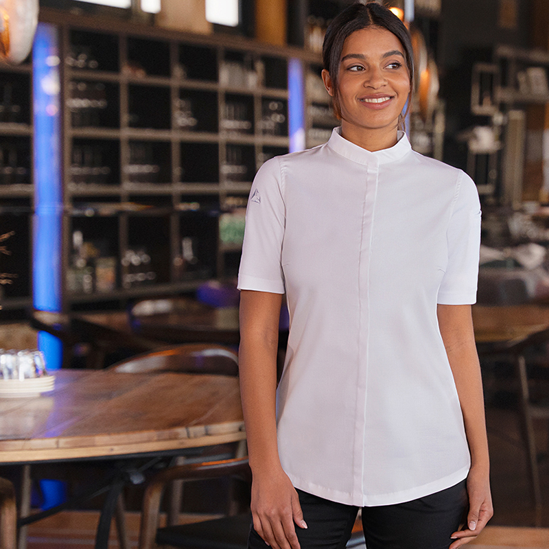 Chaqueta de cocinera diamond blanco