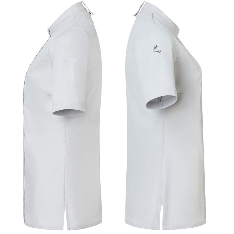 Chaqueta de cocinera diamond gris plata