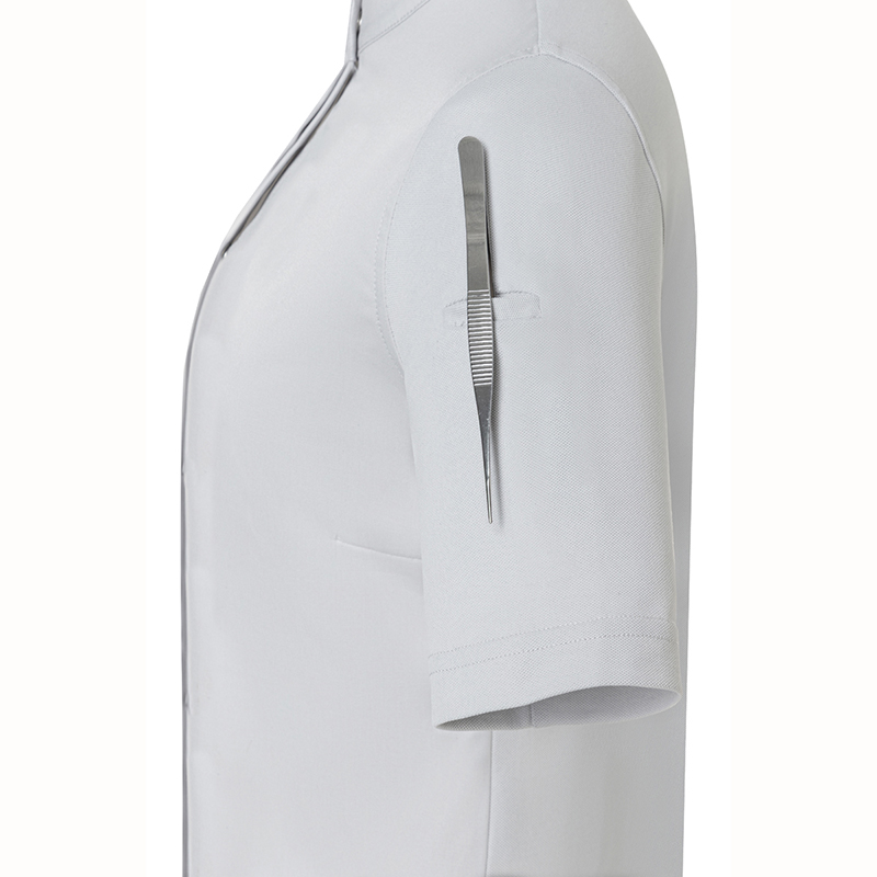 Chaqueta de cocinera diamond gris plata