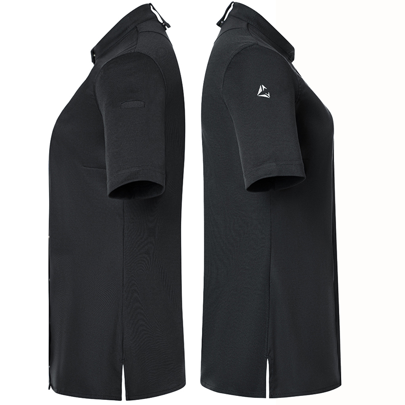 Chaqueta de cocinera diamond Negro