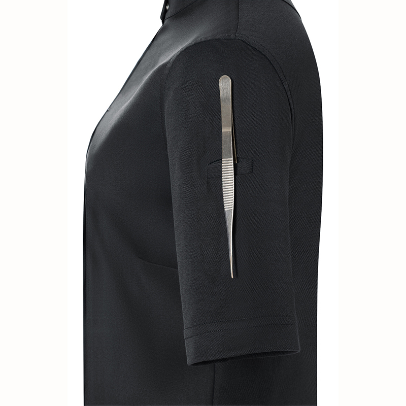 Chaqueta de cocinera diamond Negro