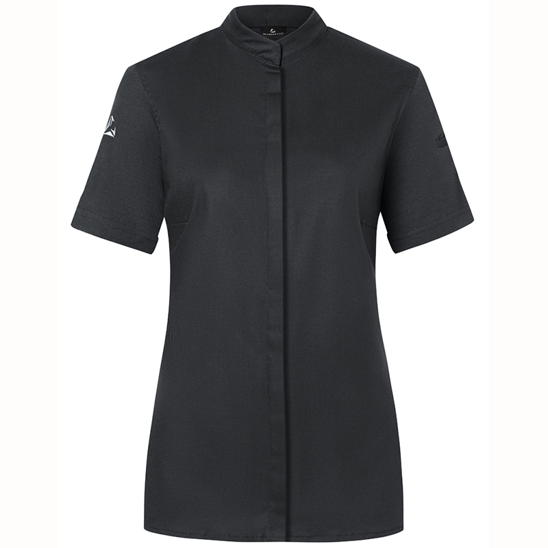 Chaqueta de cocinera diamond Negro