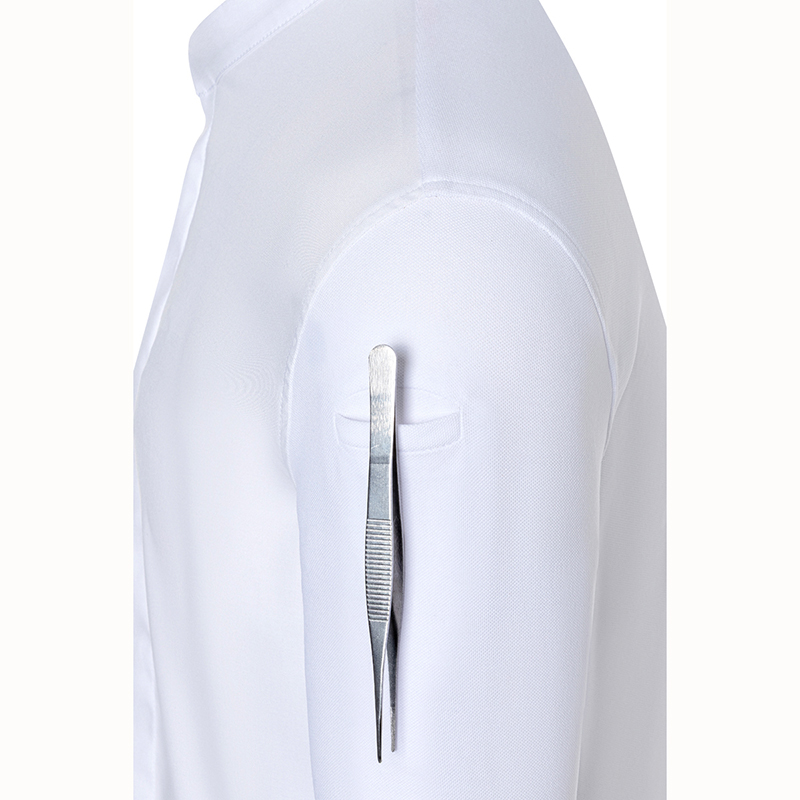 Chaqueta chef diamond manga larga Blanco