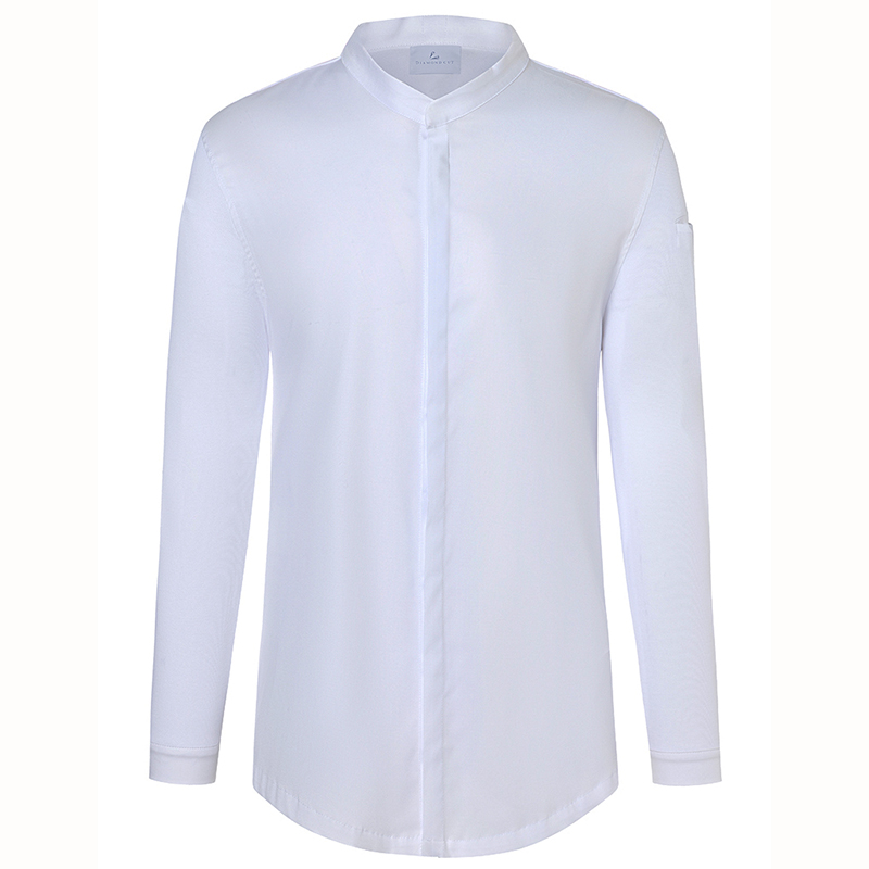 Chaqueta chef diamond manga larga Blanco