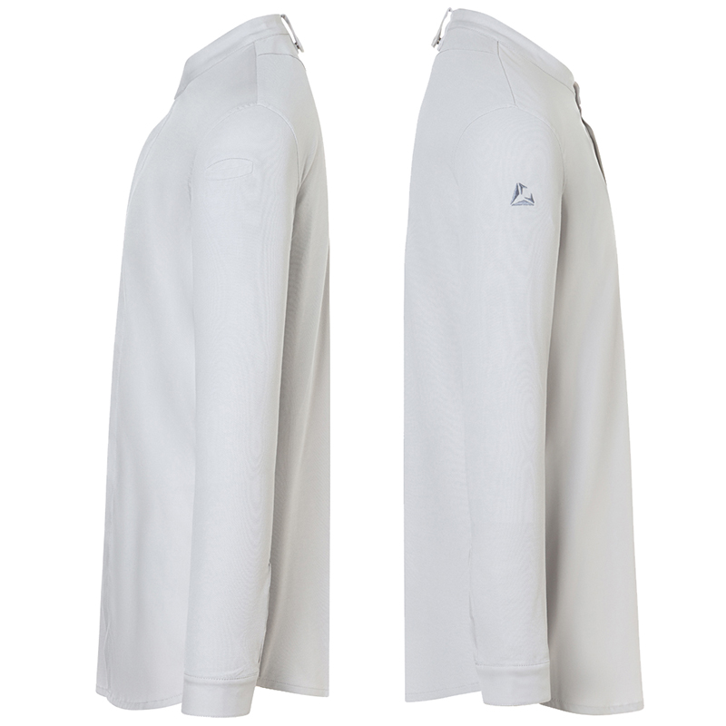 Chaqueta chef diamond manga larga Gris plateado
