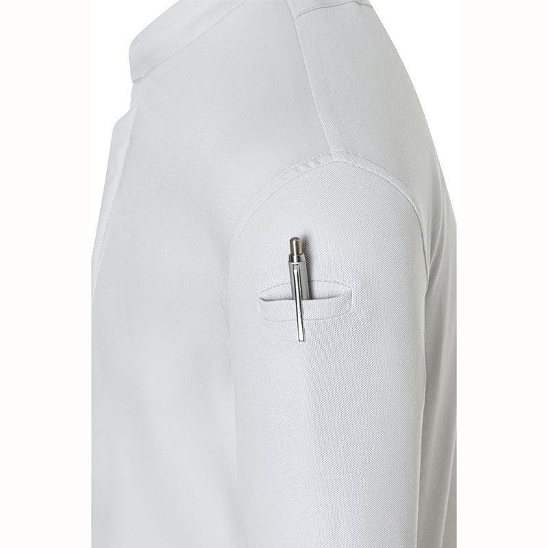 Chaqueta chef diamond manga larga Gris plateado