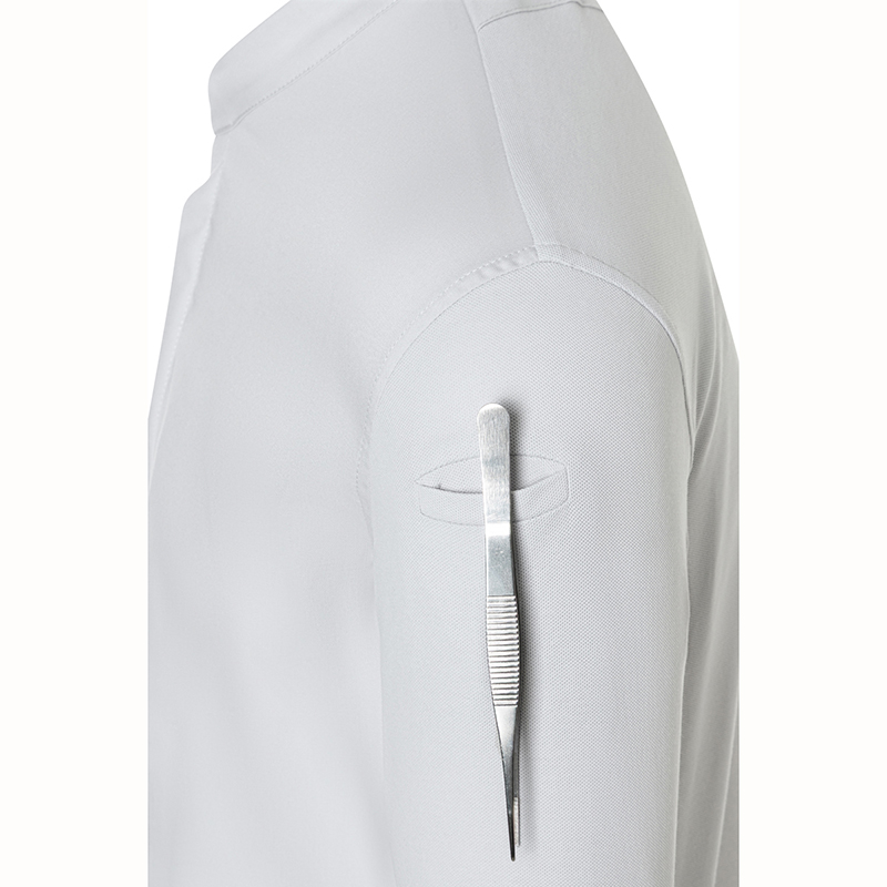 Chaqueta chef diamond manga larga Gris plateado