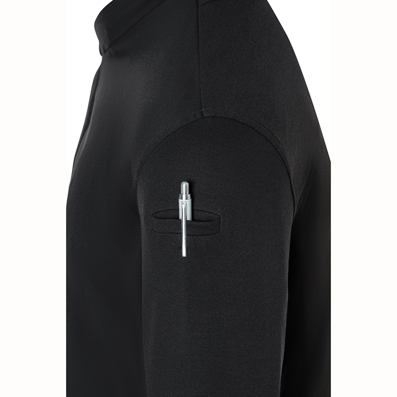 Chaqueta chef diamond manga larga negro