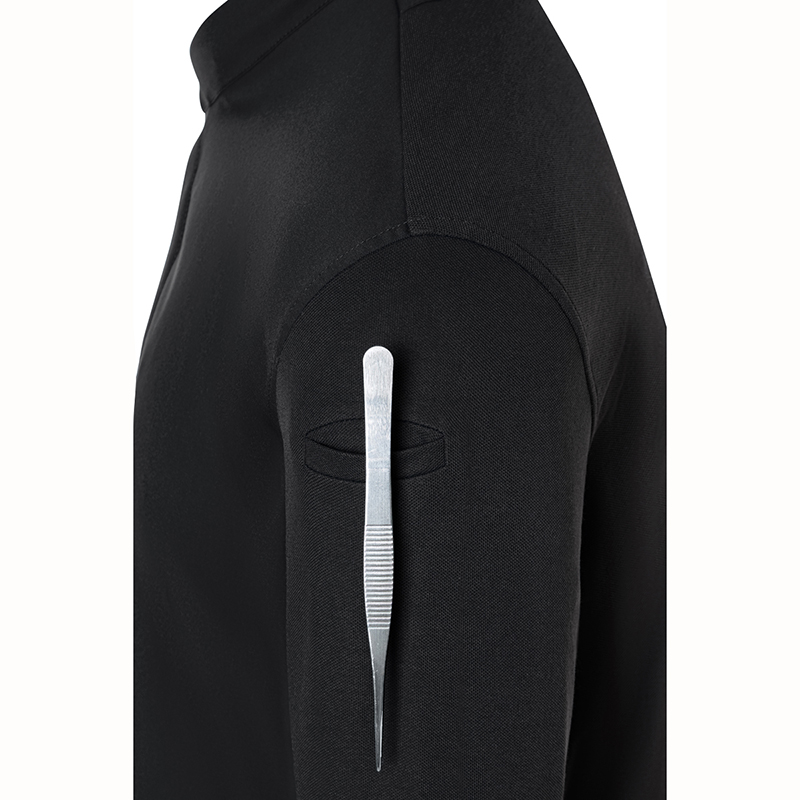 Chaqueta chef diamond manga larga negro